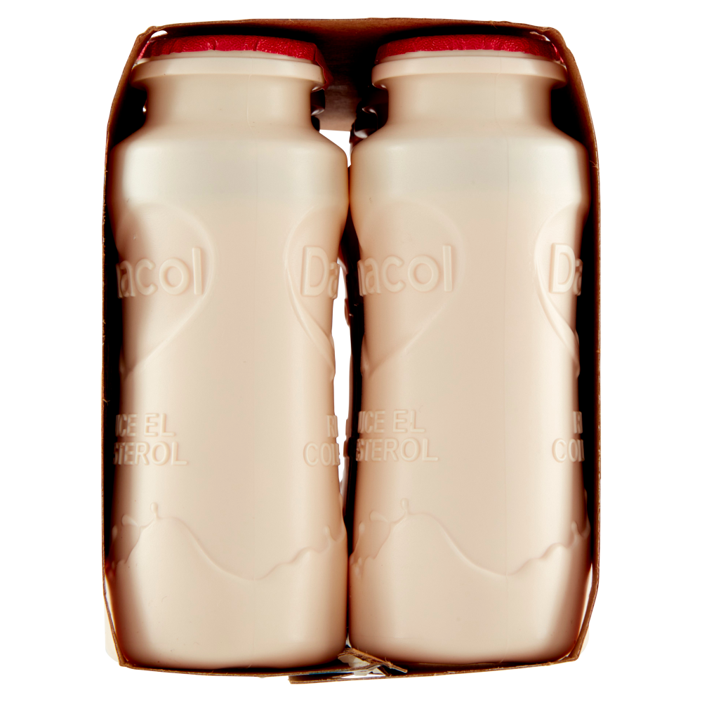 DANACOL Yogurt da bere, Riduce il Colesterolo grazie agli Steroli Vegetali, gusto Fragola, 8x100g