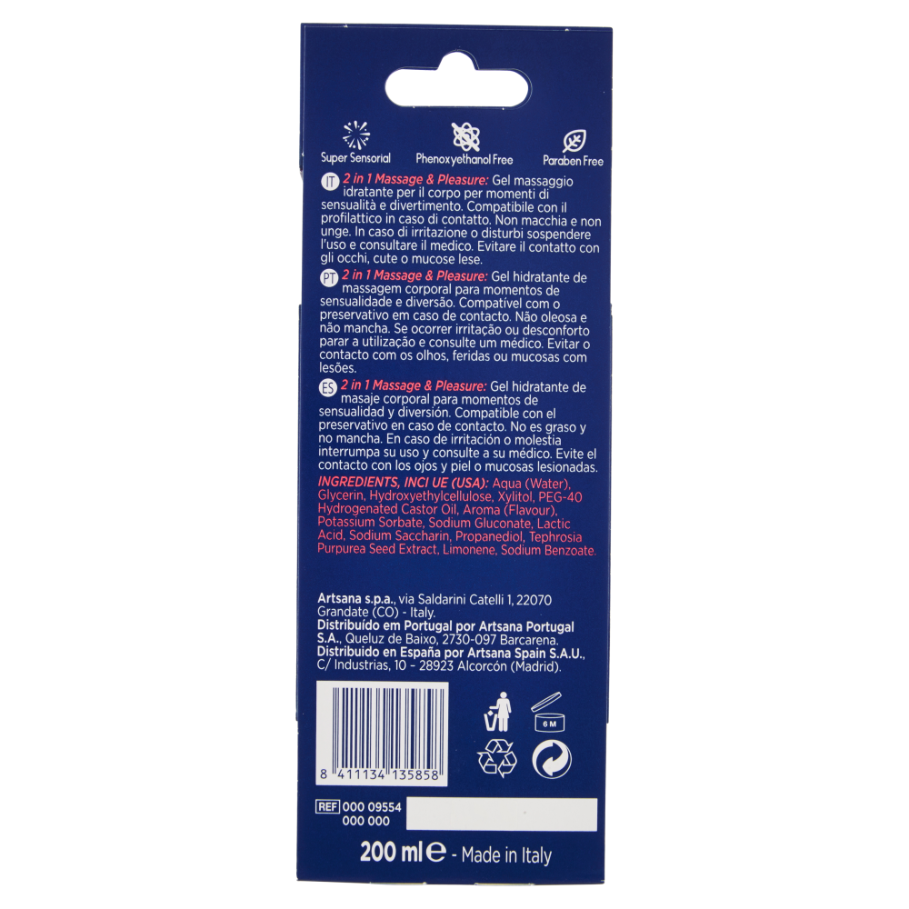 Control Thai Passion 2 in 1 massage & pleasure Gel massaggio idratante 200 ml