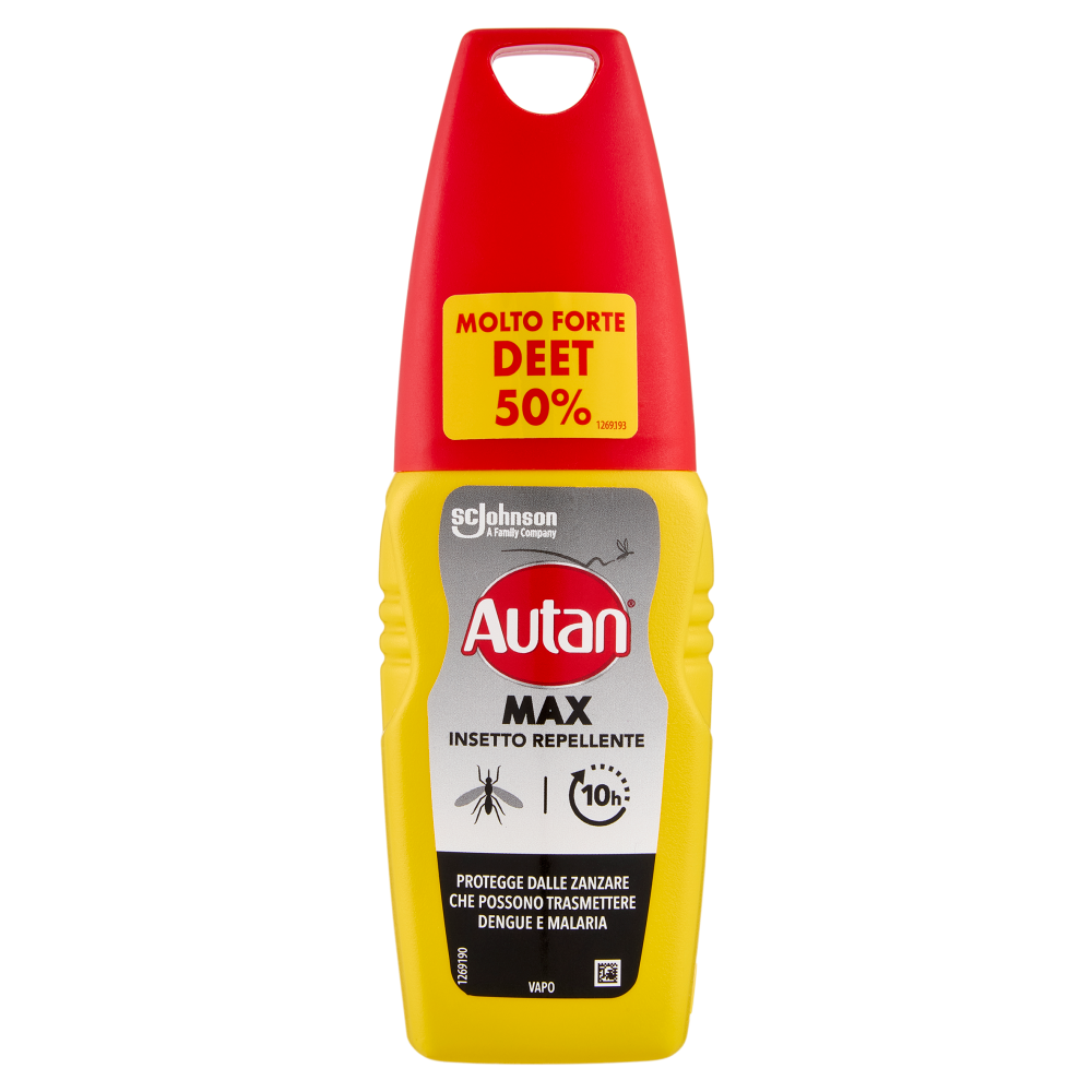 Autan Max Insetto Repellente e Antizanzare Comuni, Tigri, Tropicali, Zecche e Tafani, 100ml