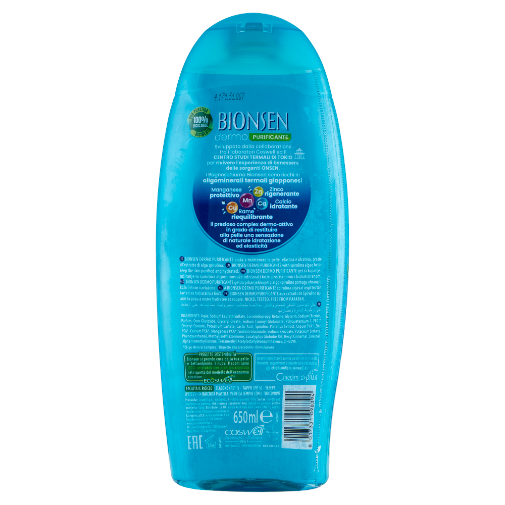 Bionsen dermo Purificante Bath & Shower Gel 650 ml