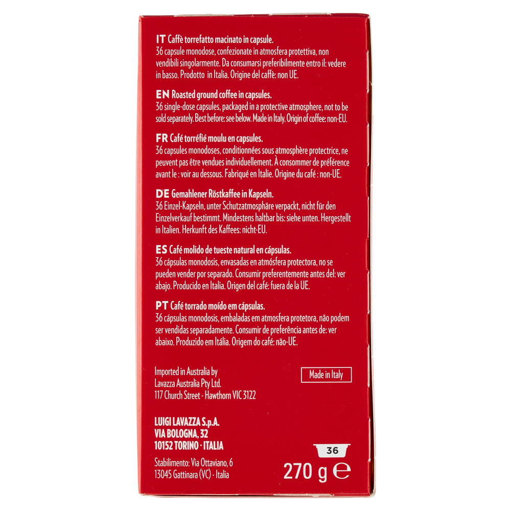 Lavazza A Modo Mio Espresso Passionale 36 Capsule 270 g