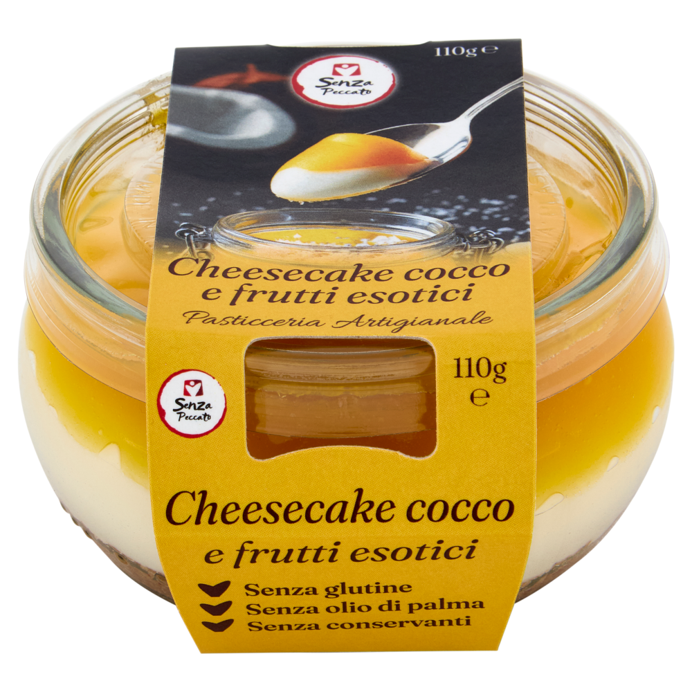 Senza Peccato Cheesecake cocco e frutti esotici 110 g
