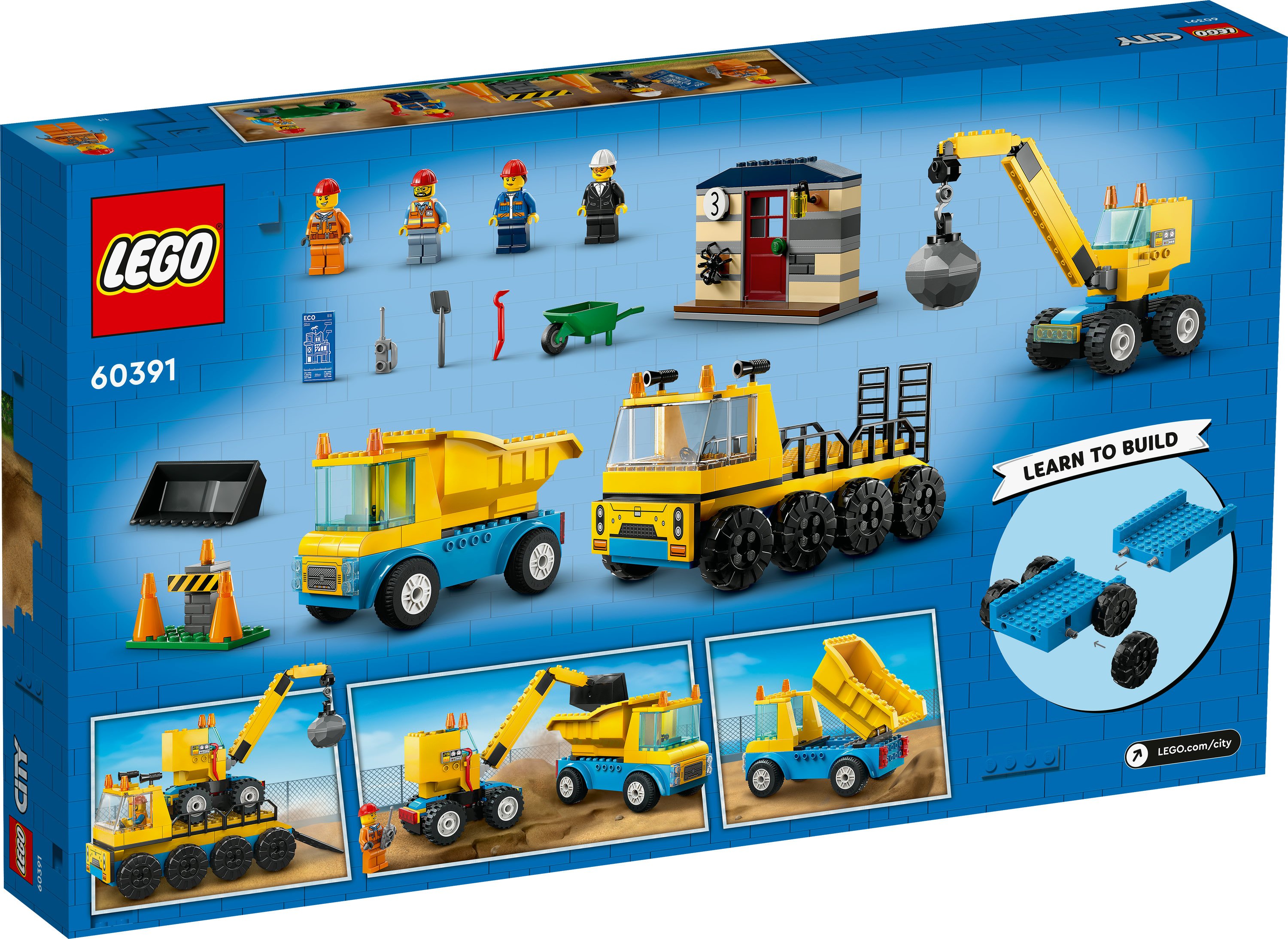 LEGO City Camion da cantiere e gru con palla da demolizione
