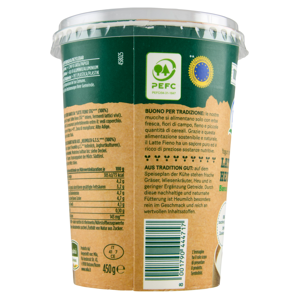 mila Latte Fieno Bianco 450 g