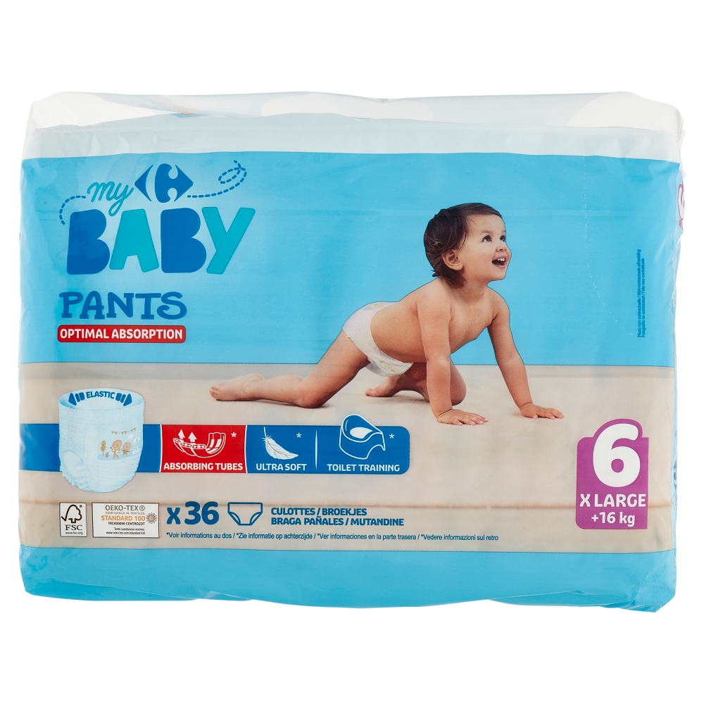 Carrefour my Baby Pants  6 XLarge +16 kg 36 pz