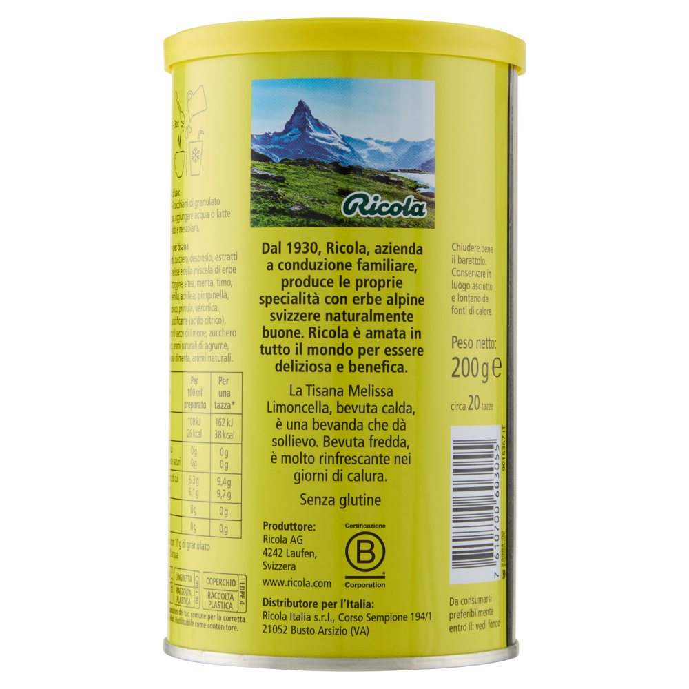 Ricola Melissa Limoncella 200 g