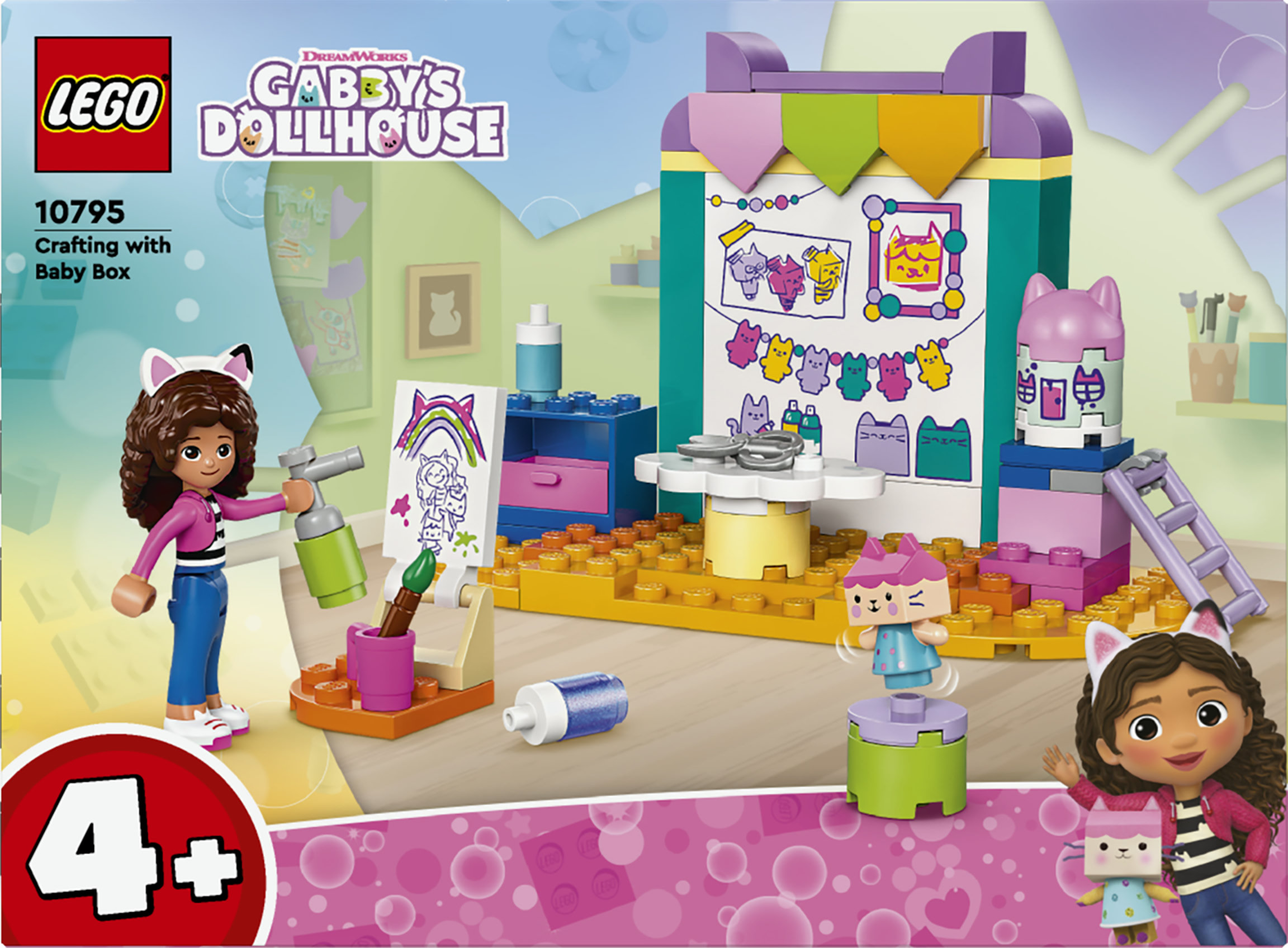 LEGO La Casa delle Bambole di Gabby 10795 Creazioni con Baby Scatola, Giochi Educativi per Bambini 4+, Idea Regalo Creativa