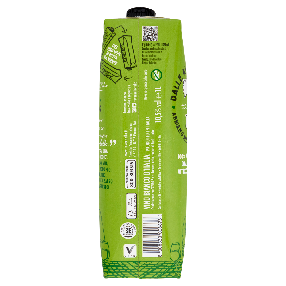 Tavernello Vino Bianco d'Italia 1 L