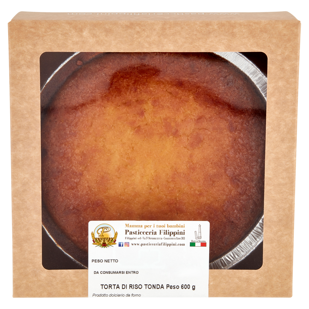 Pasticceria Filippini Torta di Riso Tonda 600 g