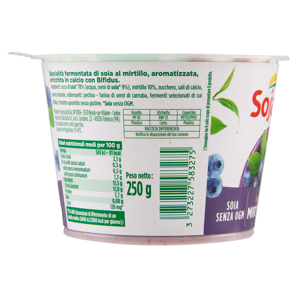 Sojasun Bifidus Mirtillo 250 g