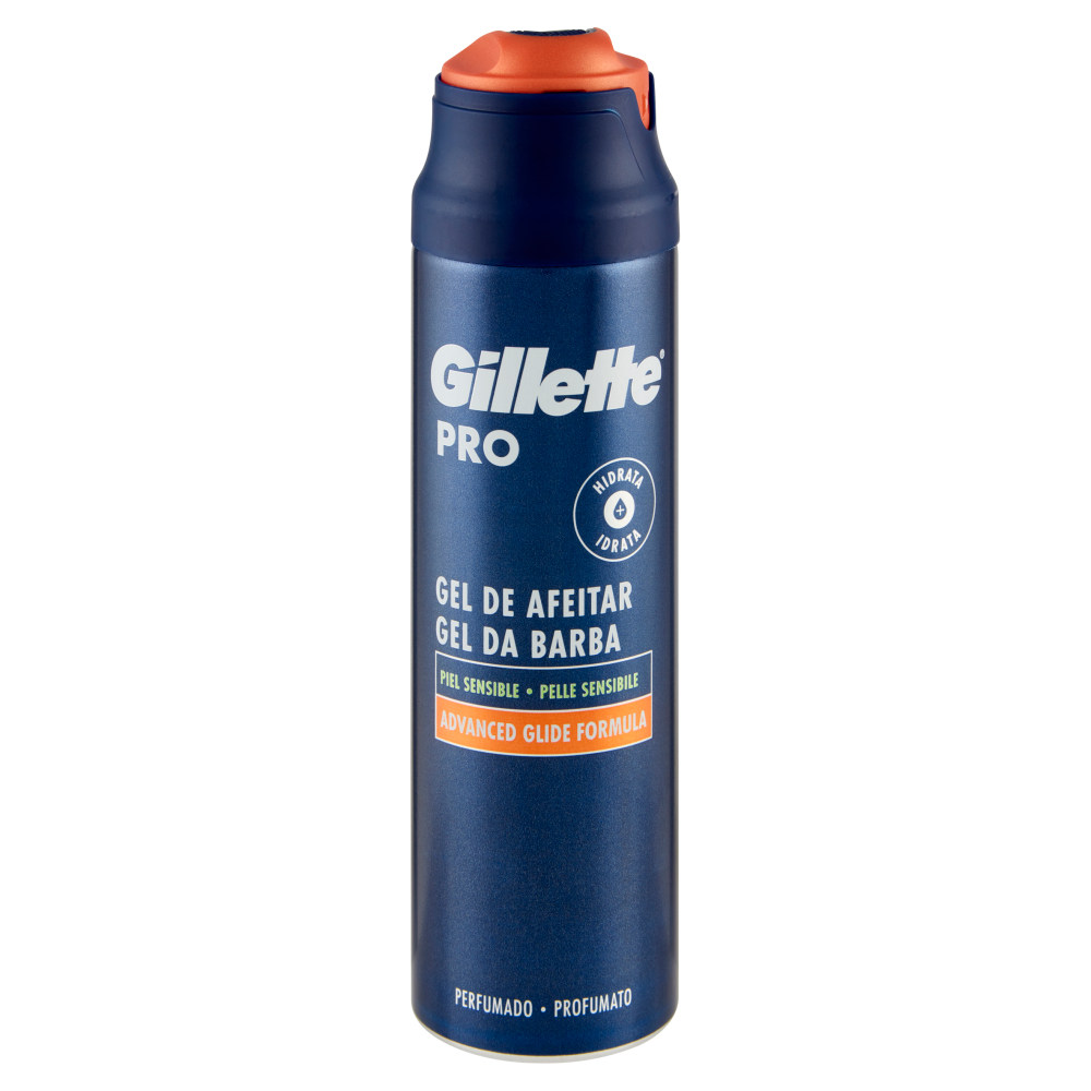 Gillette Gel da Barba da Uomo Pro Pelle Sensibile, 200 ml