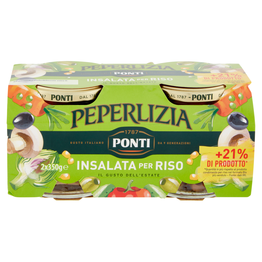 Ponti Peperlizia Insalata per Riso 2 x 350 g