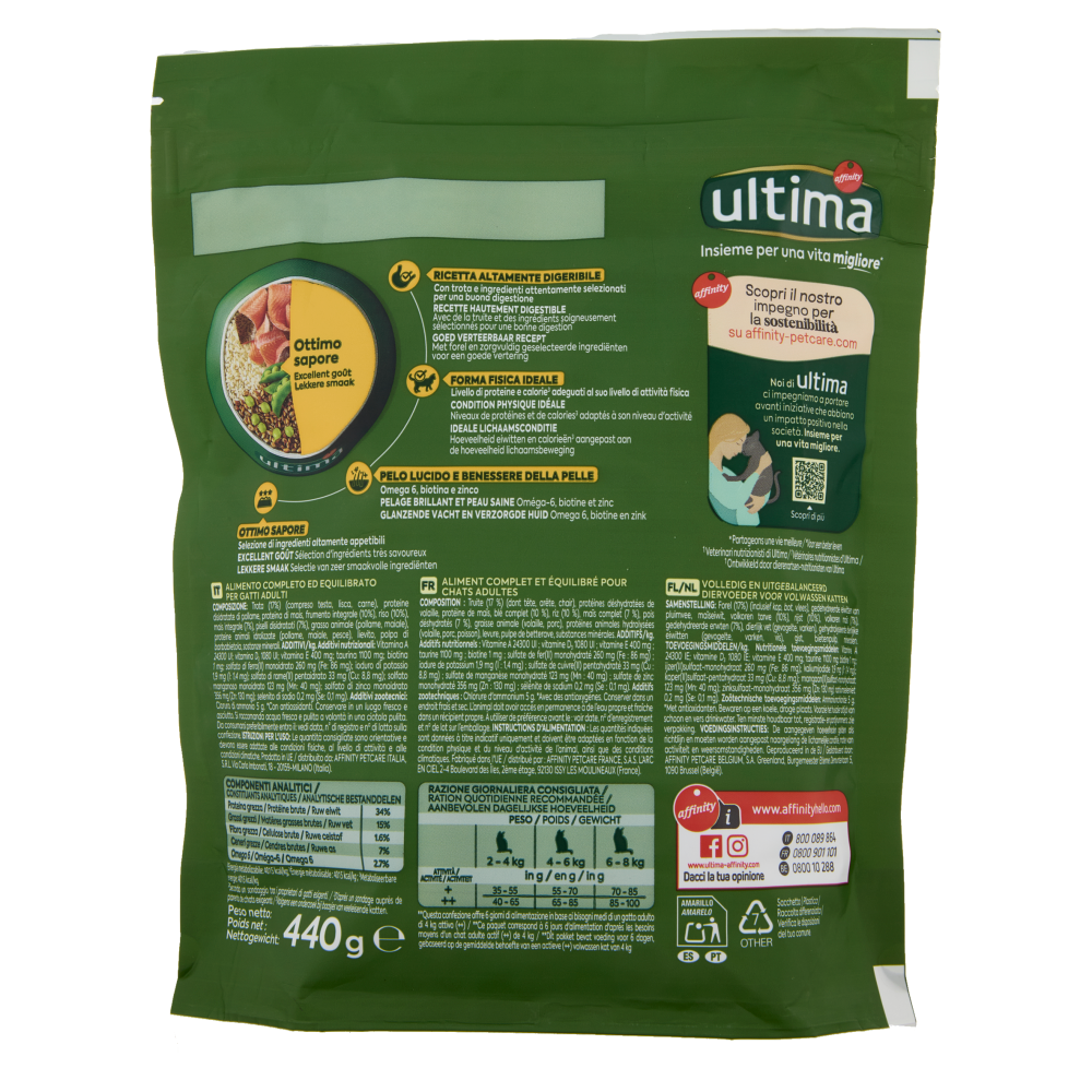ultima Cat Appetito Difficile Trota 440 g