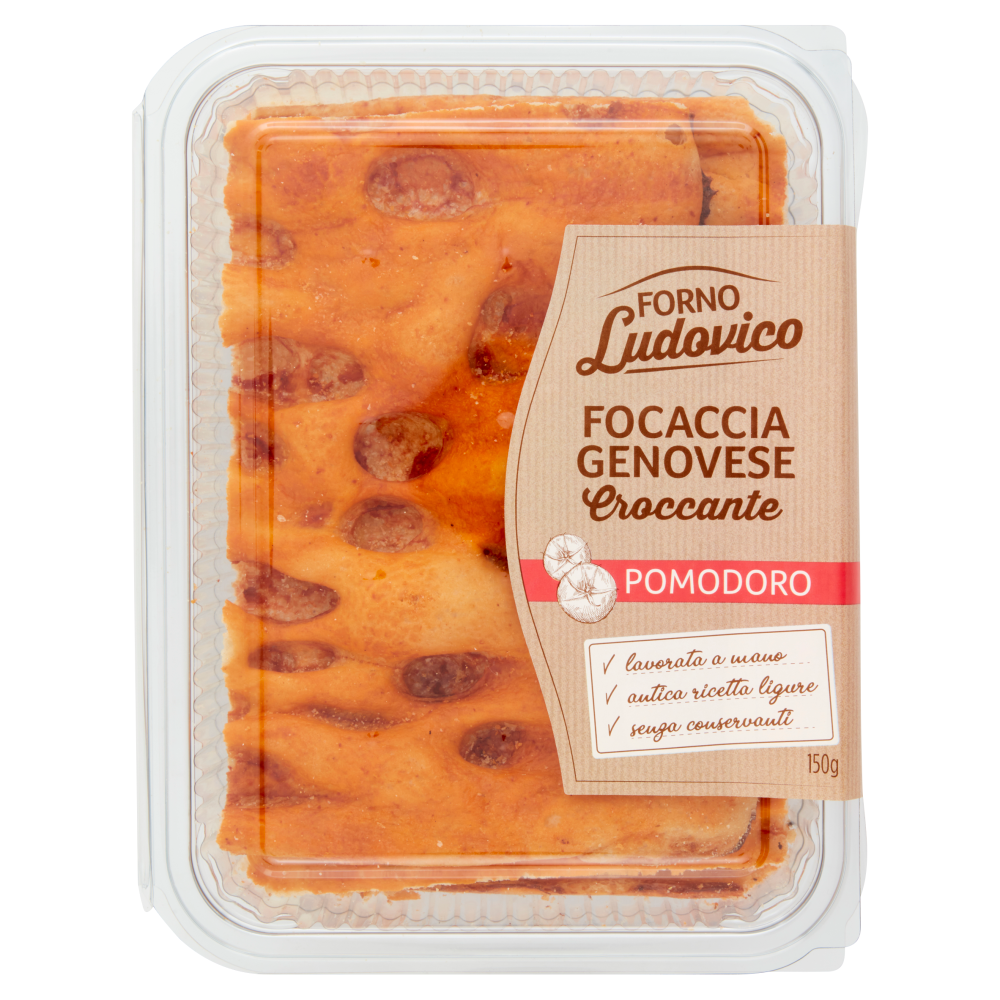 Forno Ludovico Focaccia Genovese Croccante Pomodoro 150 g