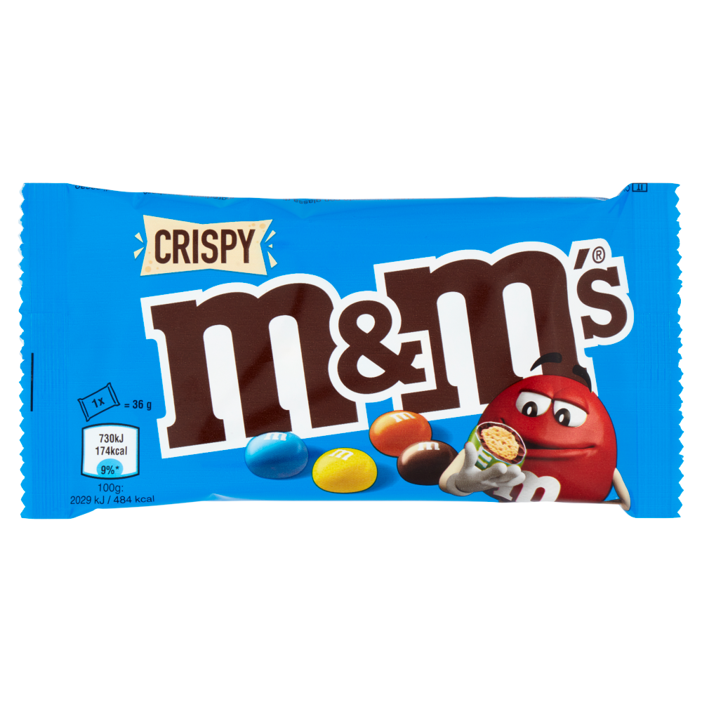 M&M's Snack Crispy Confetti al Cioccolato con Riso Soffiato 36 g