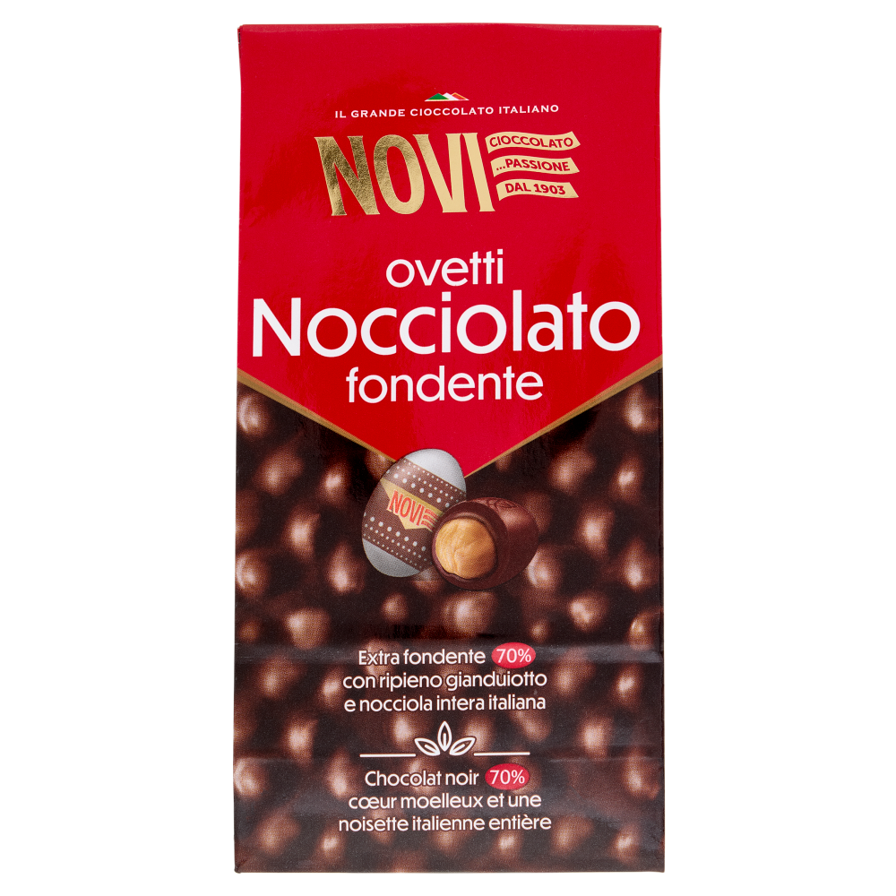 Novi ovetti Nocciolato fondente Extra fondente 70% 145 g