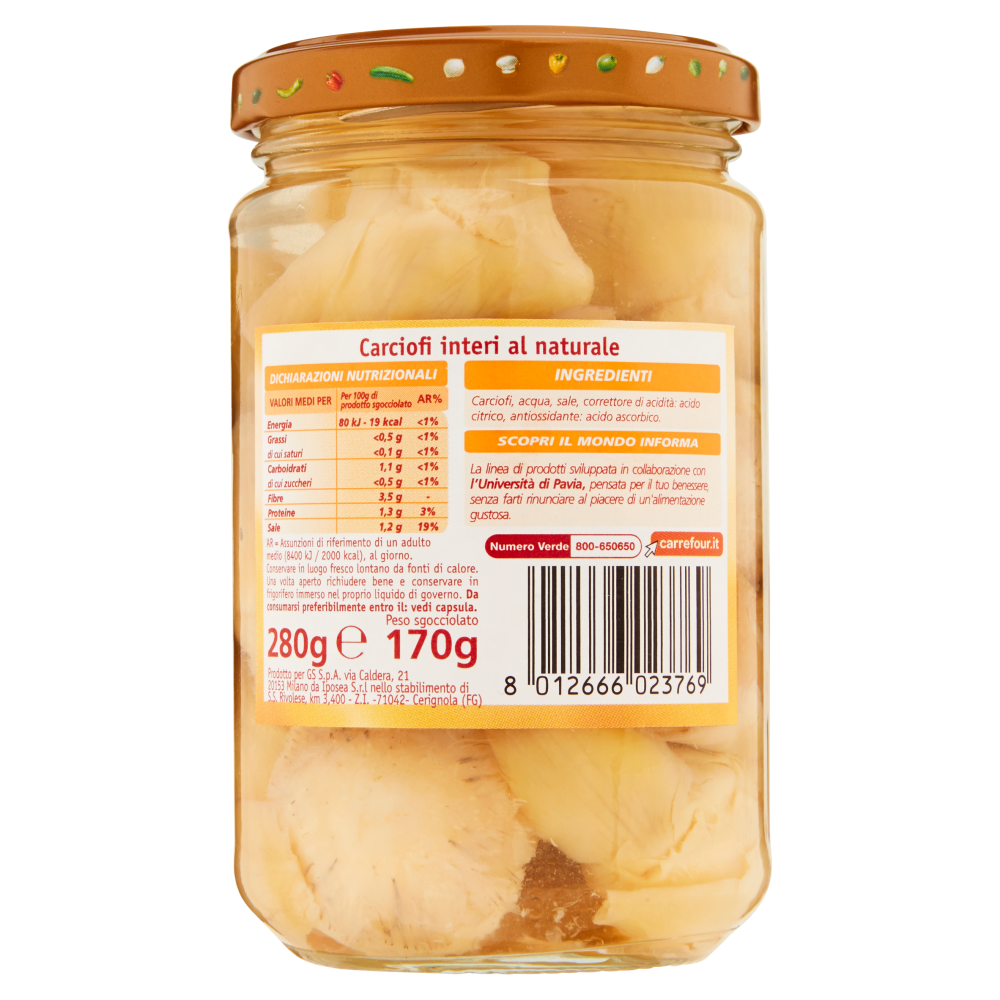 Carrefour inForma Carciofi interi 280 g
