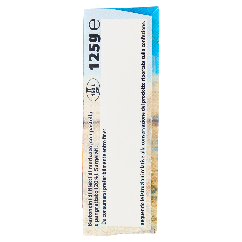 Capitan Findus 5 Bastoncini con 100% Filetti di Merluzzo 125 g