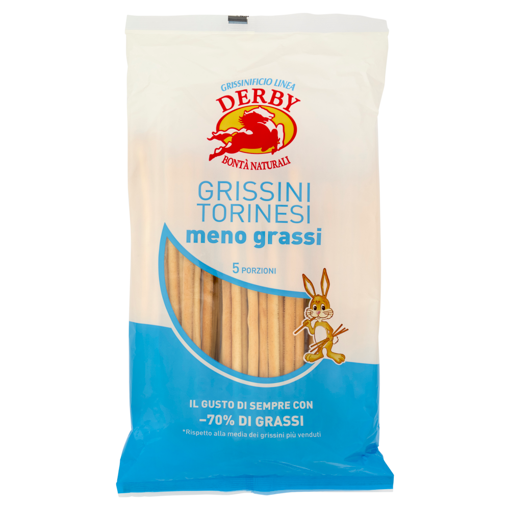 Grissinificio Linea Derby Grissini Torinesi meno grassi 5 x 50 g
