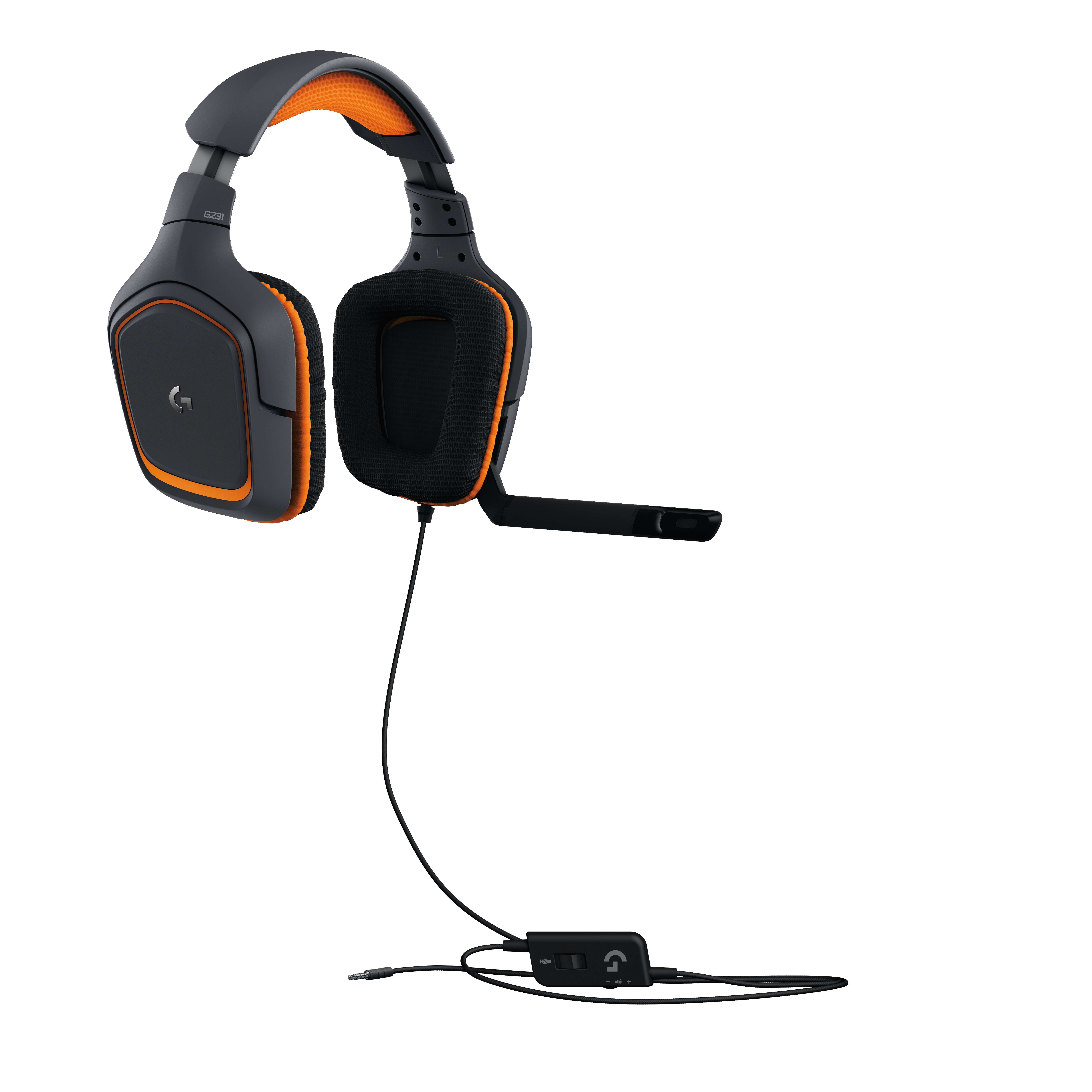 Logitech G G231 Prodigy Gaming Headset Auricolare Cablato A Padiglione Nero, Arancione