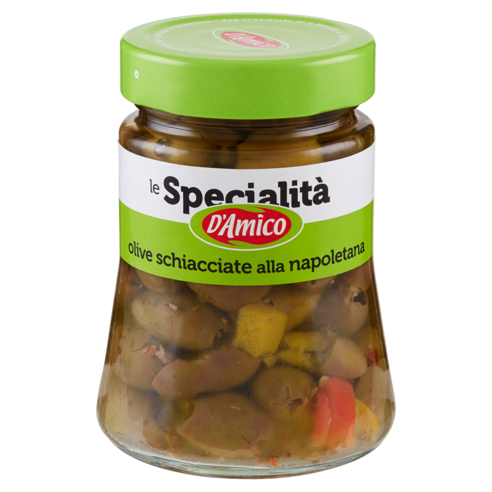 D'Amico le Specialit&agrave; olive schiacciate alla napoletana 280 g