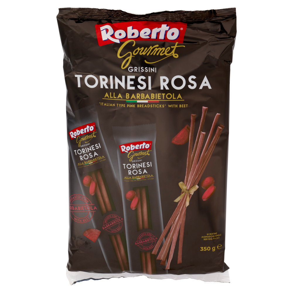 Roberto Gourmet Grissini Torinesi Rosa alla Barbabietola 350 g
