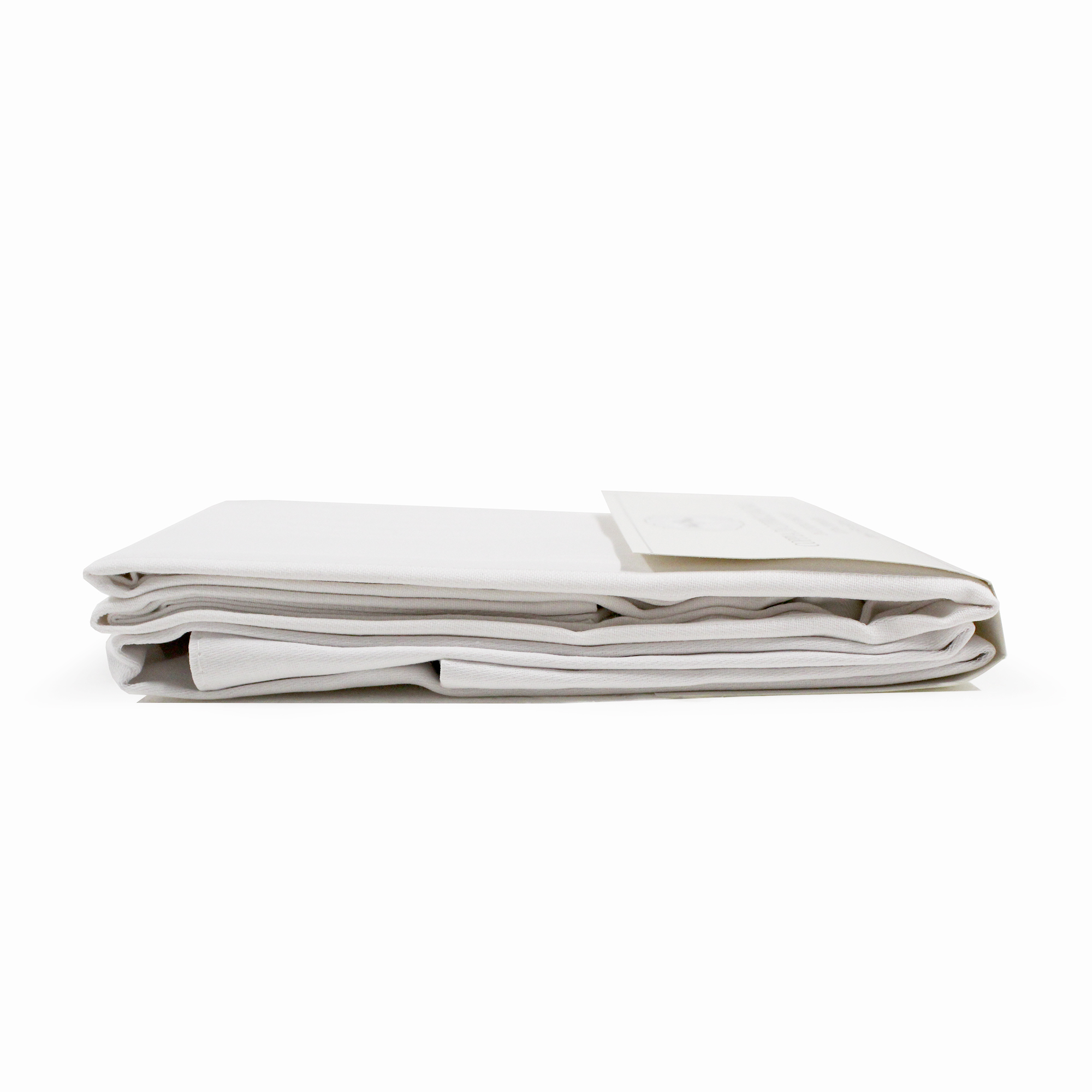 TESS White & White Set 2 copriguanciali con zip, 50x80 cm, 100% cotone