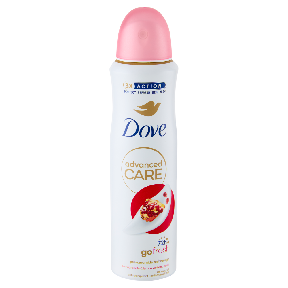 Dove advanced Care go fresh pomegranate & lemon verbena scent anti-perspirant 150 ml