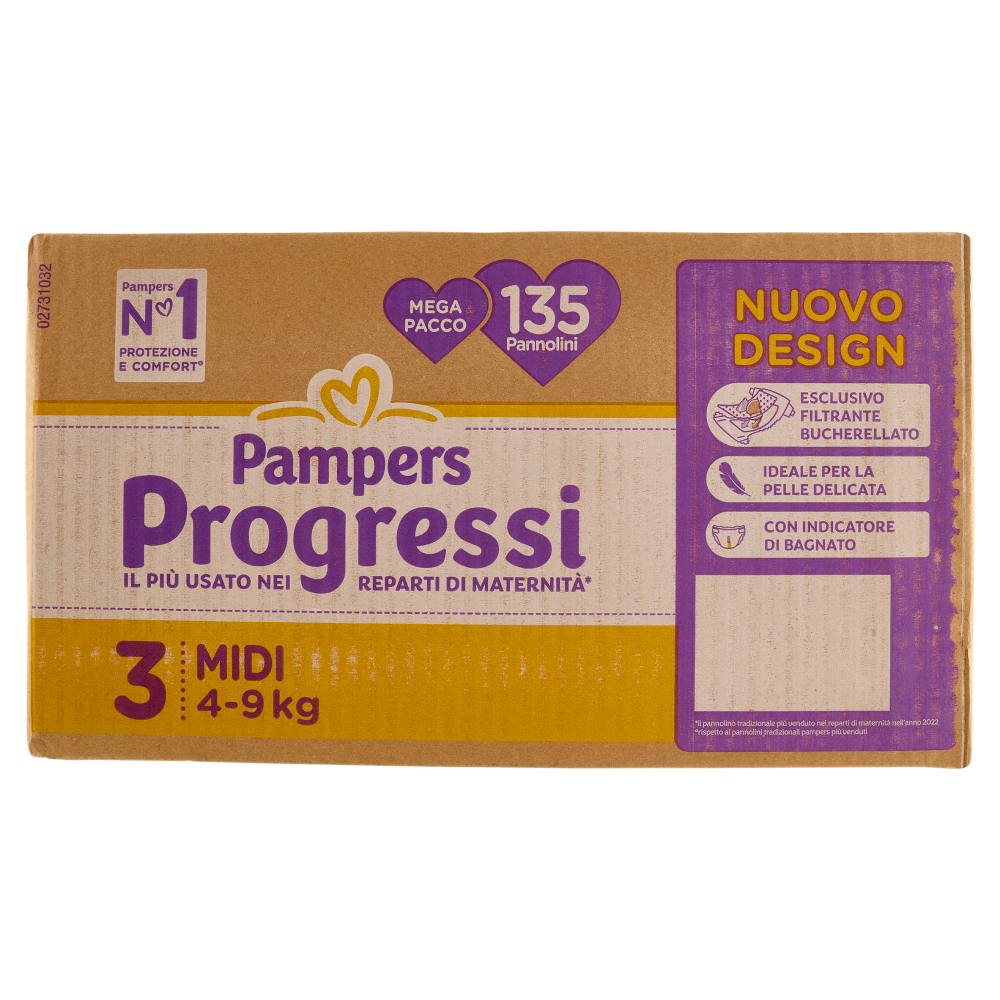 Pampers Progressi Midi 135 pz