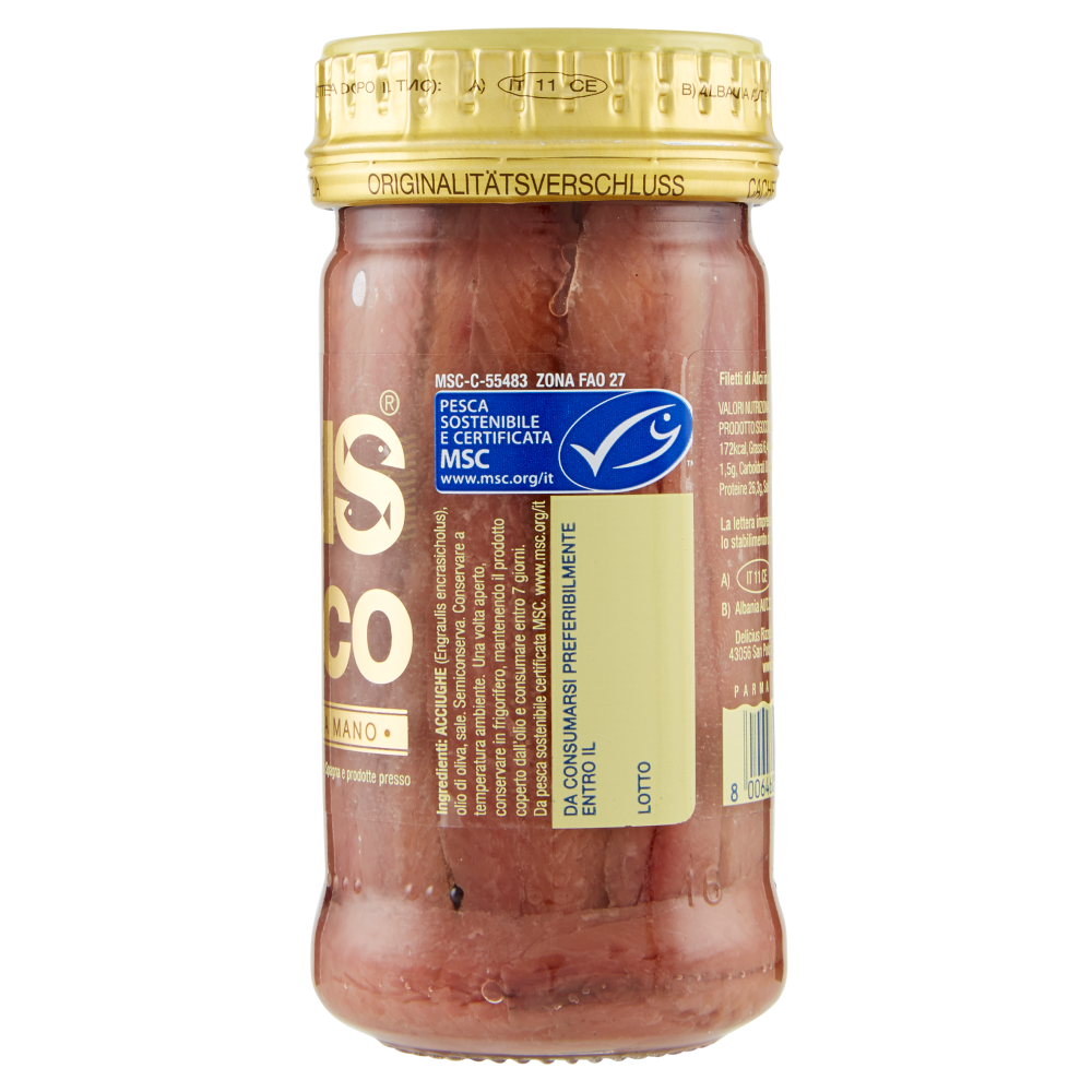 Delicius Cantabrico Filetti di Alici in olio di oliva 100 g