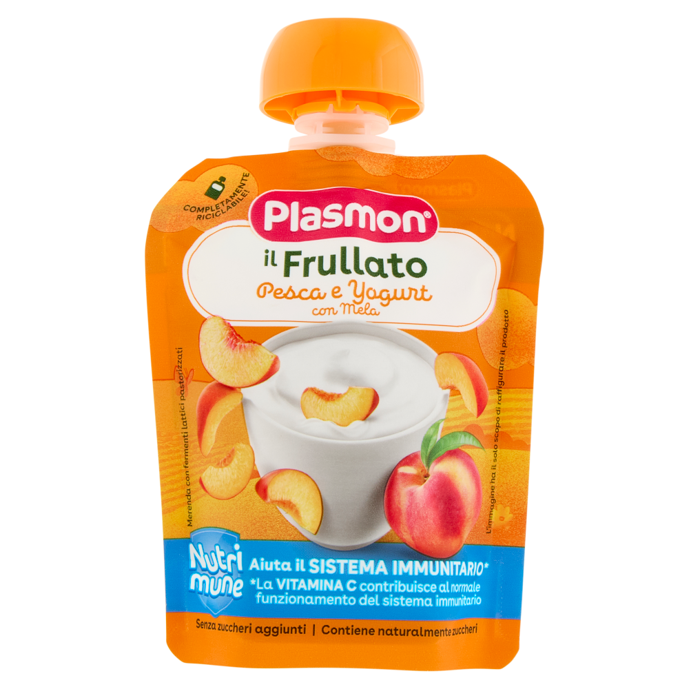 Plasmon il Frullato Nutri mune Pesca e Yogurt con Mela 85 g