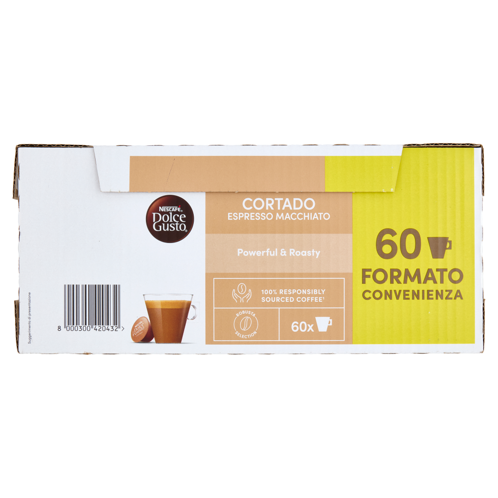 NESCAFÉ DOLCE GUSTO Cortado Espresso Macchiato Caffè 60 Capsule 378g