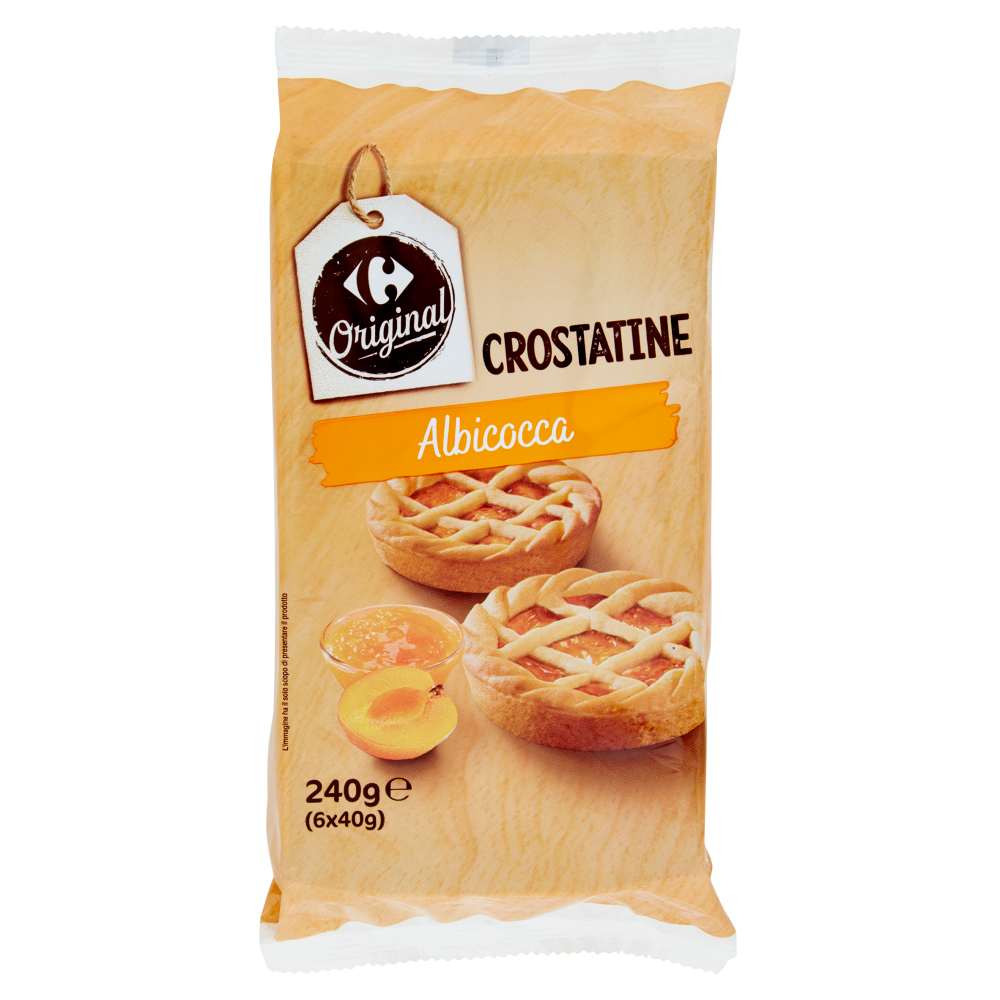 Carrefour Original Crostatine Albicocca 6 x 40 g