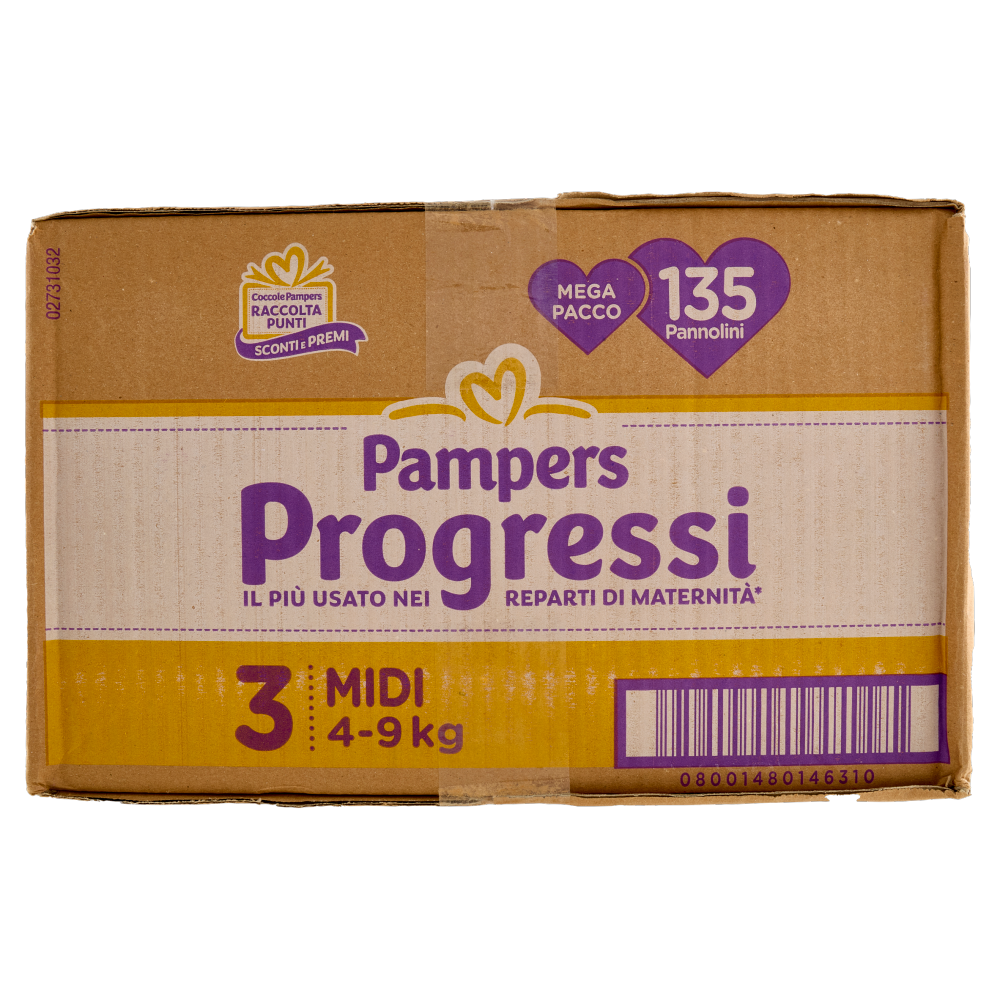Pampers Progressi Midi 135 pz