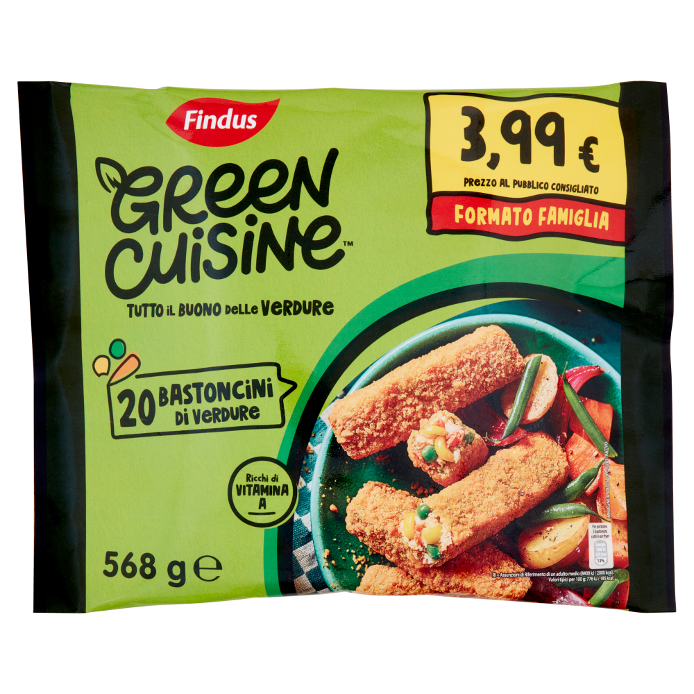 Findus Green Cuisine 20 Bastoncini di Verdure 568 g