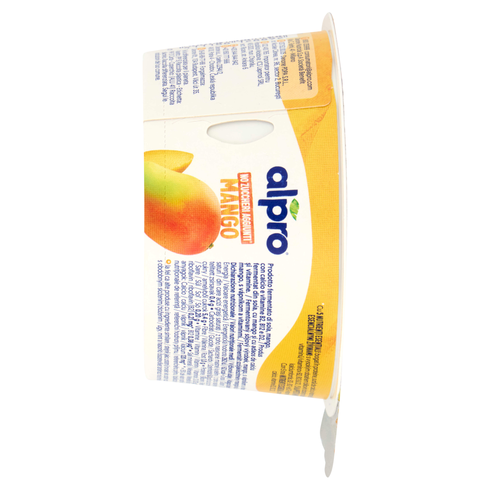 ALPRO Alternativa Vegetale allo Yogurt, Gusto Mango, Senza Lattosio, Senza Conservanti, 135g