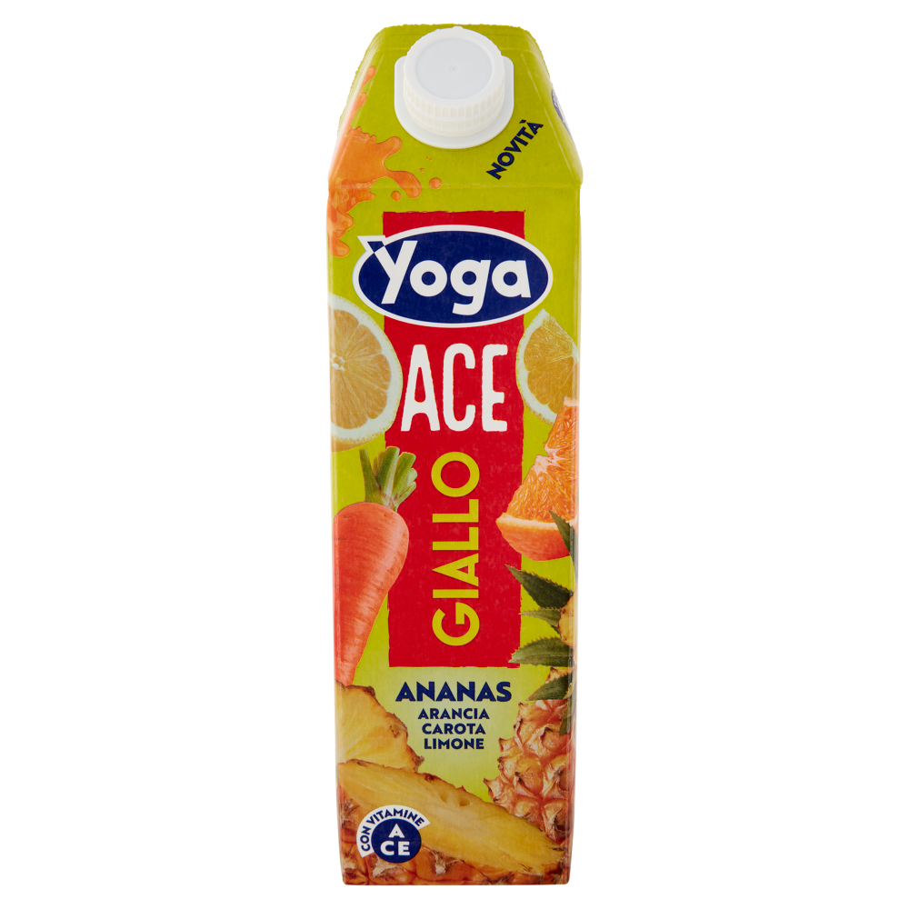 Yoga ACE Giallo Ananas Arancia Carota Limone con Vitamine 1000 ml