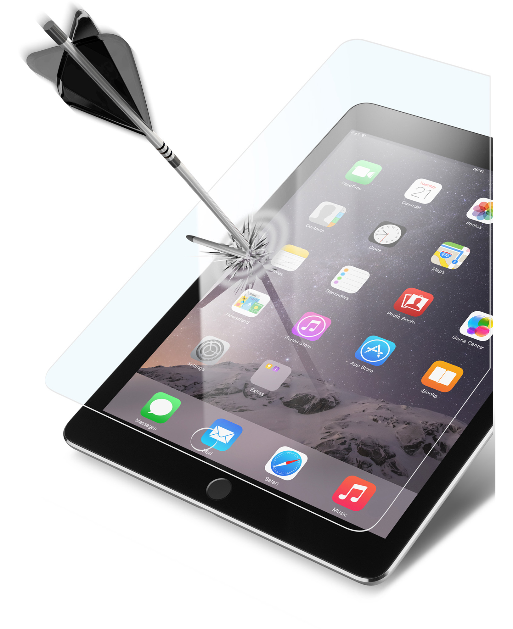 Cellularline Impact Glass - iPad 9,7" (2018) , iPad 9,7" (2017) , iPad Pro 9.7&rdquo; , iPad Air2 , iPad Air