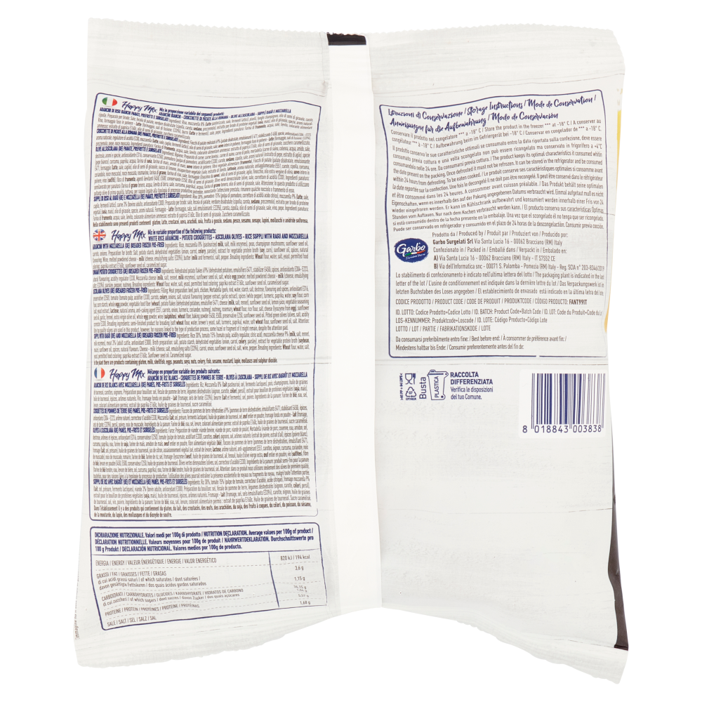 Garbo Linea Panati Happy Mix Prodotto Surgelato 500 g