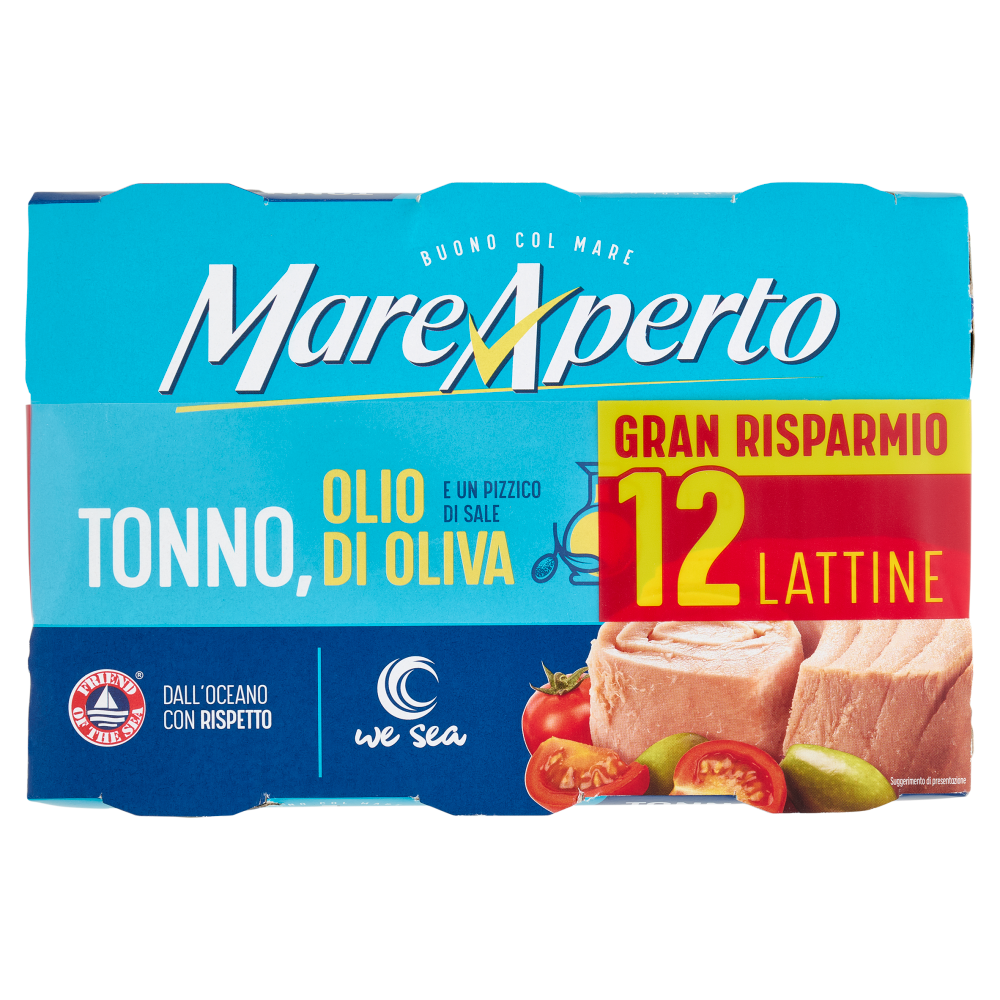 Mare Aperto Tonno Olio di Oliva 12 x 70 g