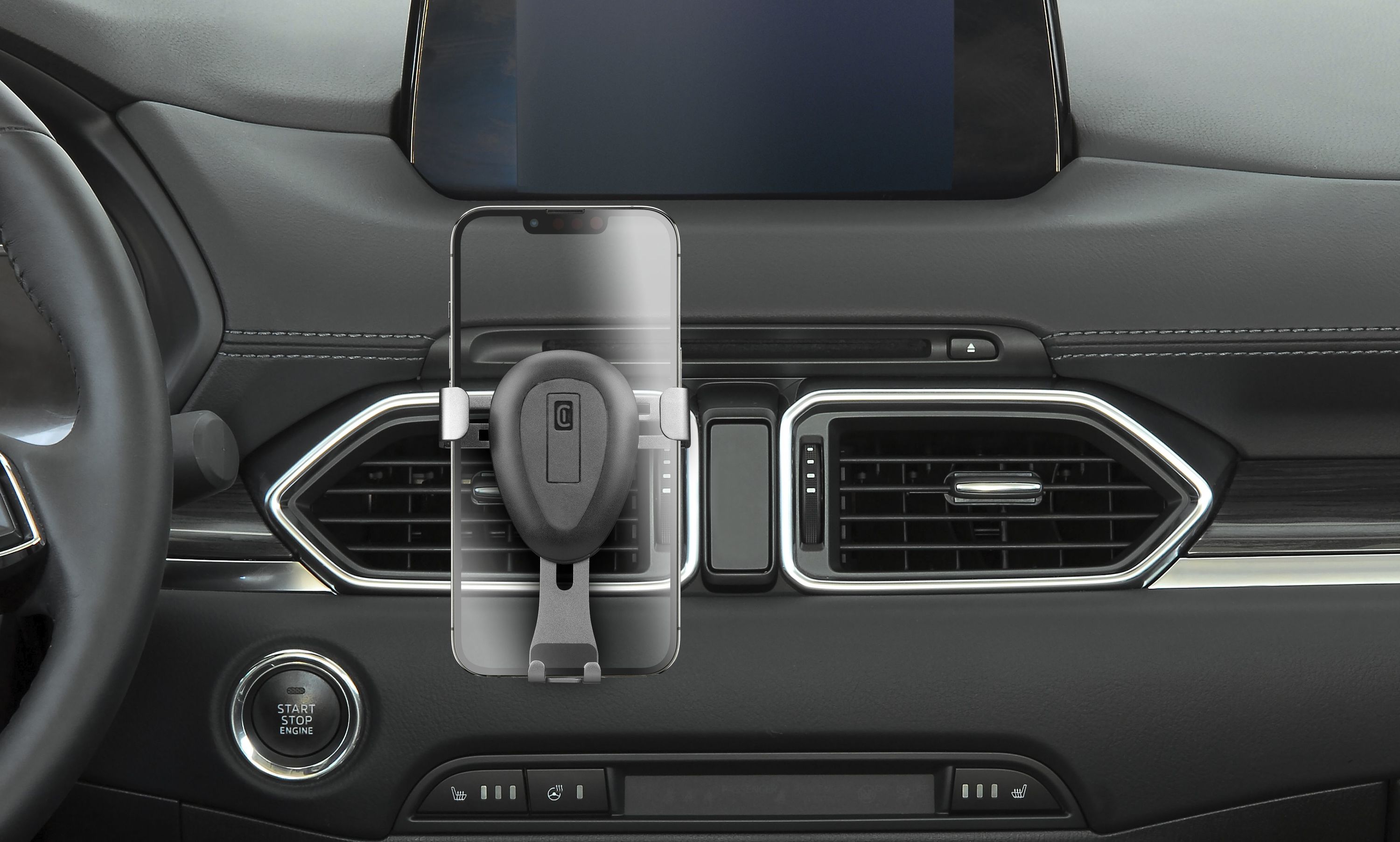 Cellularline Slide - Universal Supporto smartphone da auto per alette di aerazione