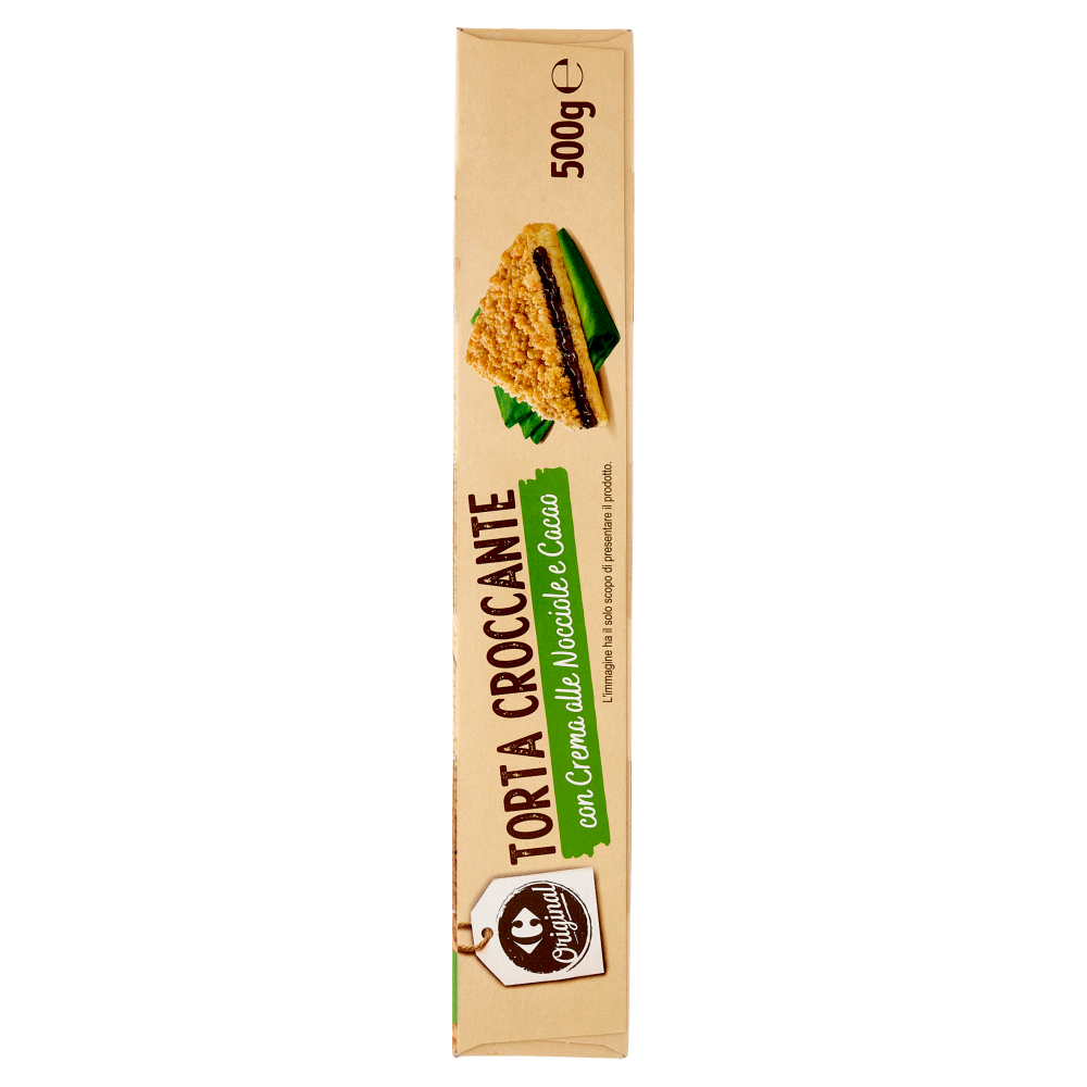 Carrefour Original Torta Croccante con Crema alle Nocciole e Cacao 500 g