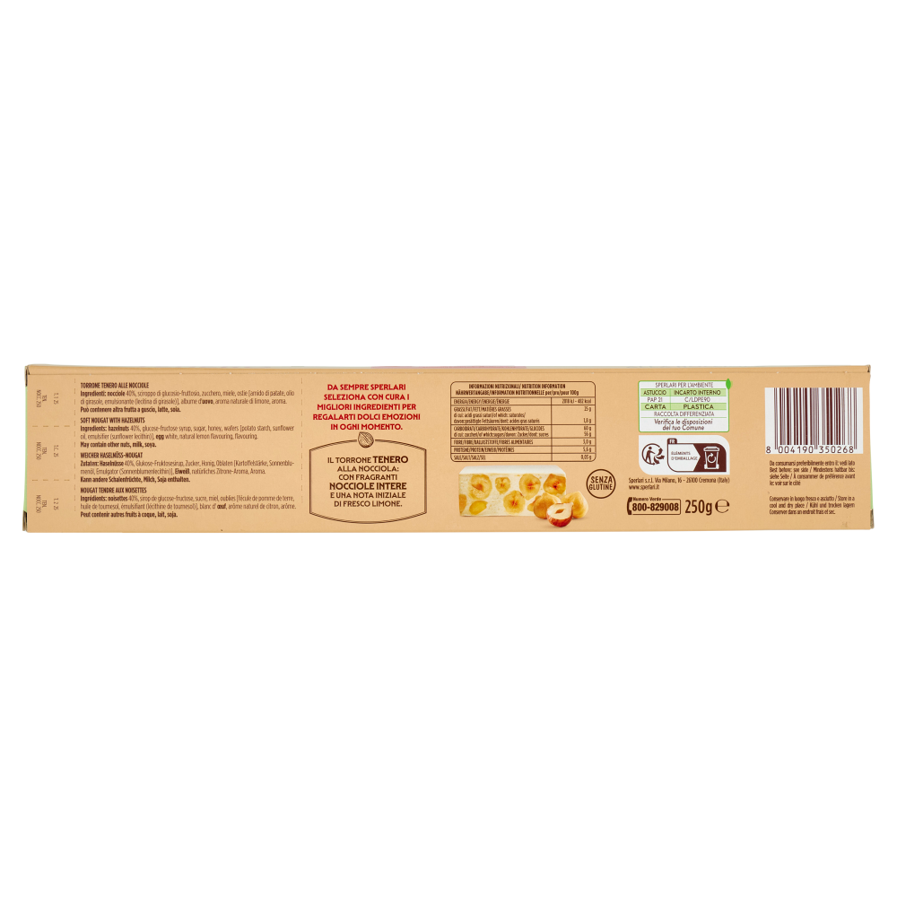 Sperlari il Torrone Tenero alla Nocciola 250 g
