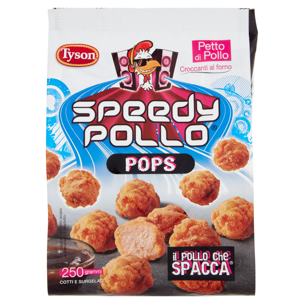 Speedy Pollo Pops Cotti e Surgelati 250 g