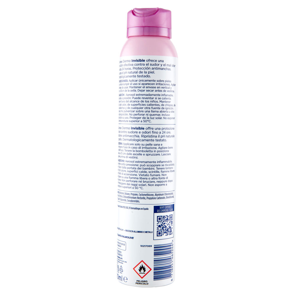 Sanex deodorante spray Dermo Invisible anti-macchia 24h 200 ml
