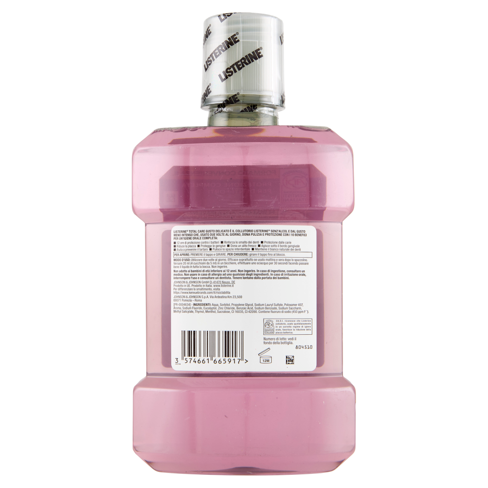 Listerine Total Care Gusto Delicato Zero Alcol 1 L