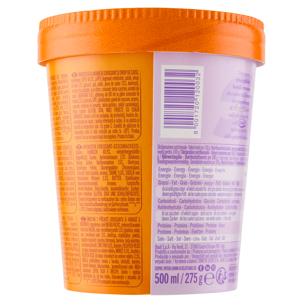 Bauli gelato al gusto di Croissant Albicocca 275 g