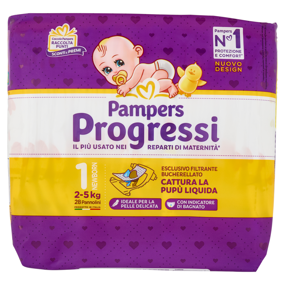 Pampers Progressi Newborn 28 pz