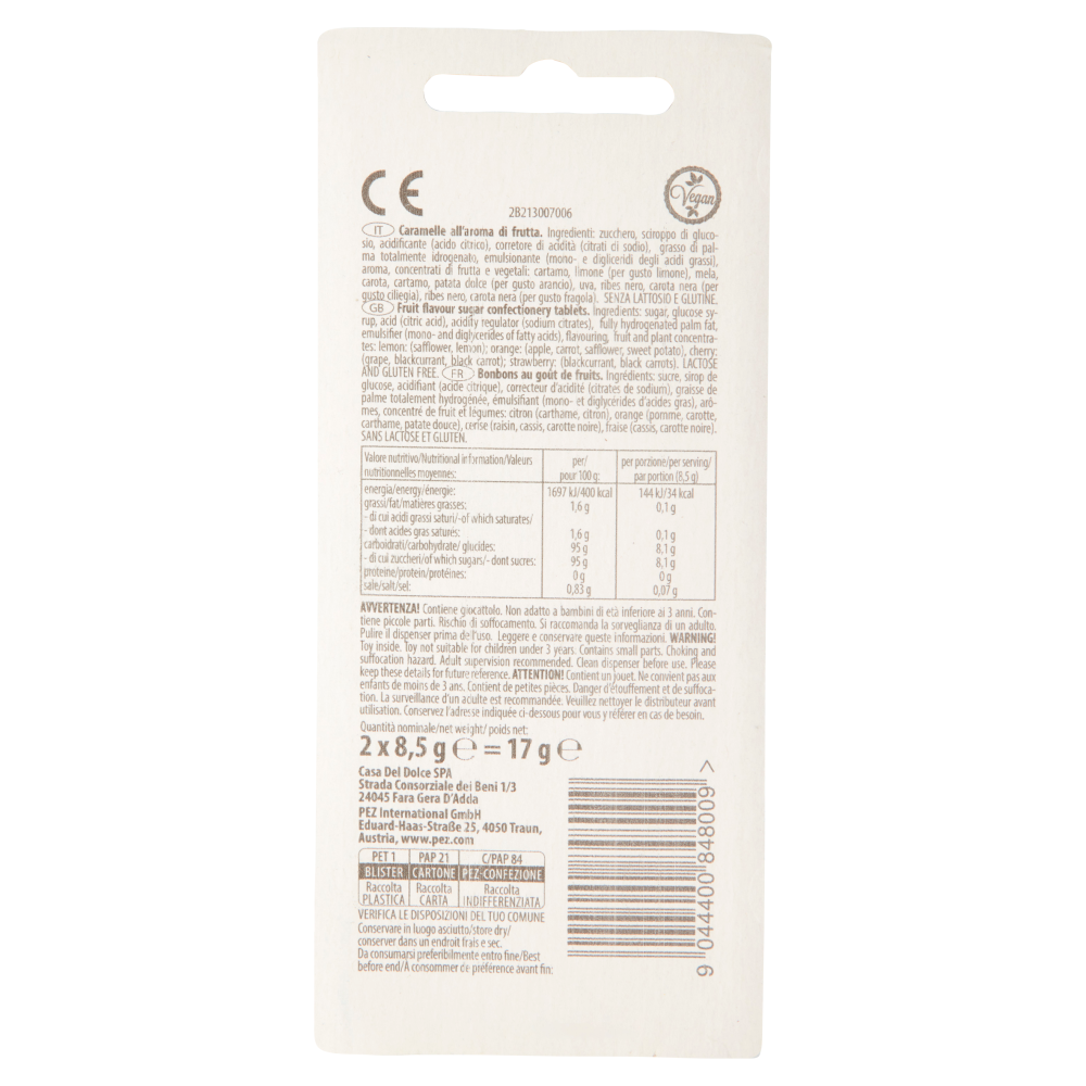 Pez Dispenser Caramelle Harry Potter + Caramelle all'aroma di frutta 2 x 8,5 g