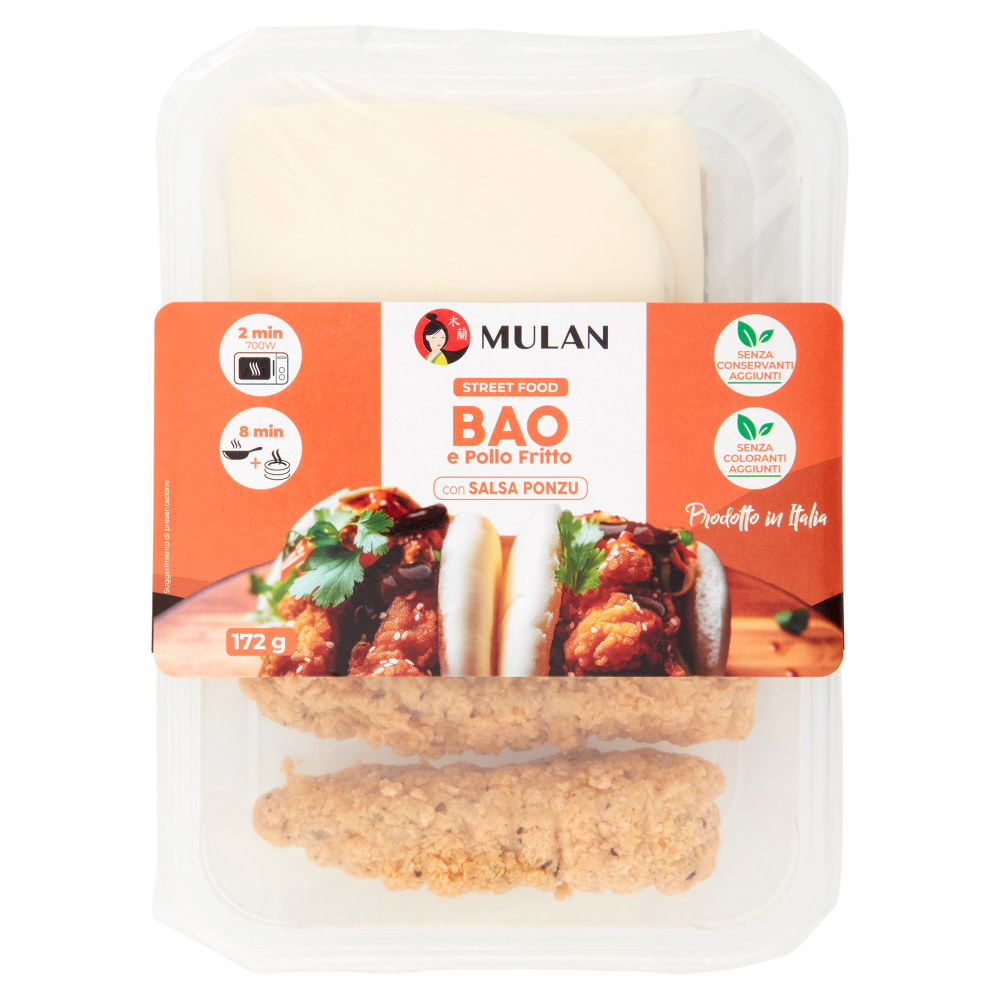 Mulan Street Food Bao e Pollo Fritto con Salsa Ponzu 172 g